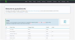 Desktop Screenshot of jquerygrid.info